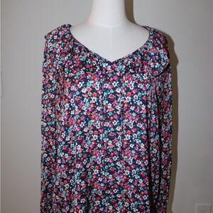Croft & Barrow Multicolor Floral Blouse